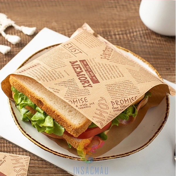 Mẫu bao bì đựng bánh mì kẹp