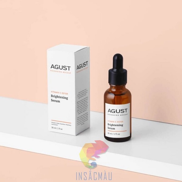 Mẫu bao bì hộp giấy đựng serum cao cấp