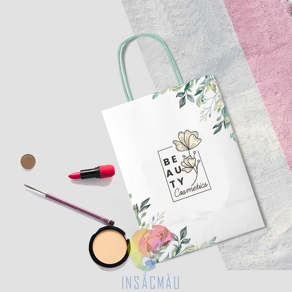 Mẫu bao bì túi giấy đựng son đẹp