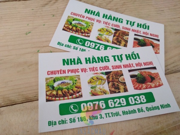 Mẫu card visit cho nhà hàng tổ chức tiệc sinh nhật, tiệc cưới hỏi