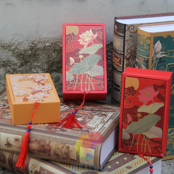 Mẫu hộp quà Tết vẽ tay đáng yêu