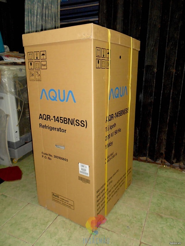 Quy trình sản xuất thùng carton đựng tủ lạnh tại xưởng In Sắc Màu