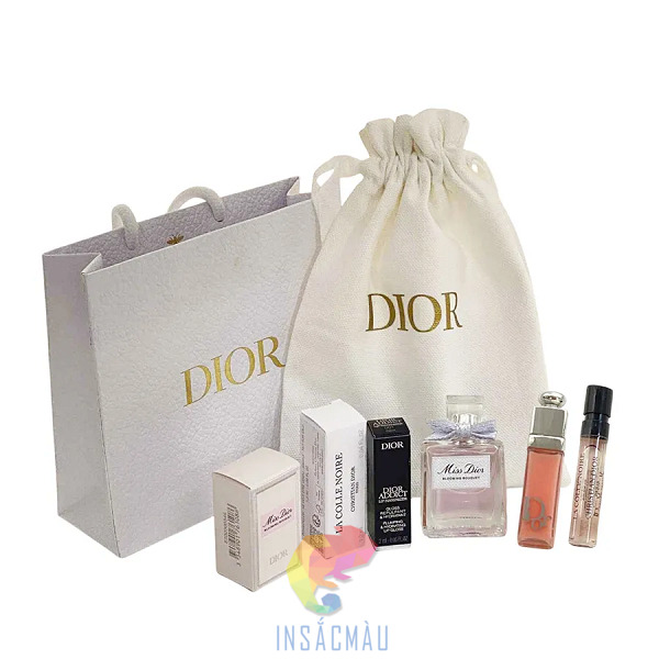 Mẫu bao bì túi đựng nước hoa Dior đơn giản, tinh tế