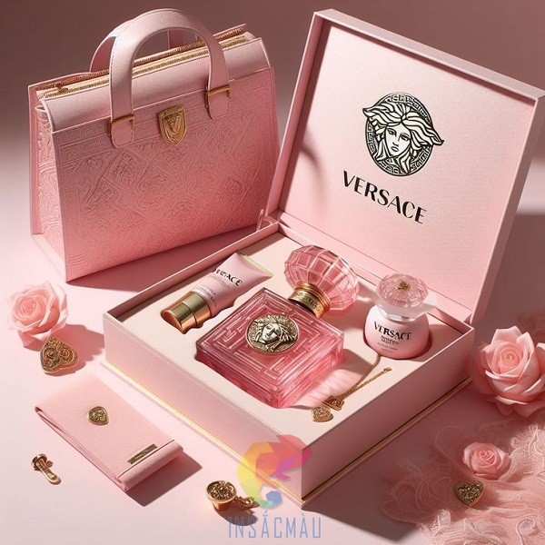 Mẫu bao bì hộp đựng nước hoa thương hiệu Versace