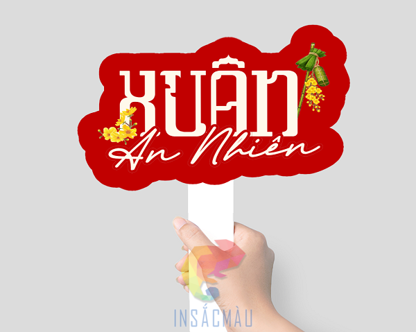 Mẫu hashtag cầm tay Tết truyền thống