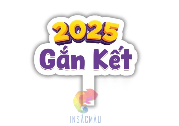 Mẫu hashtag cầm tay cho tiệc tất niên 2025