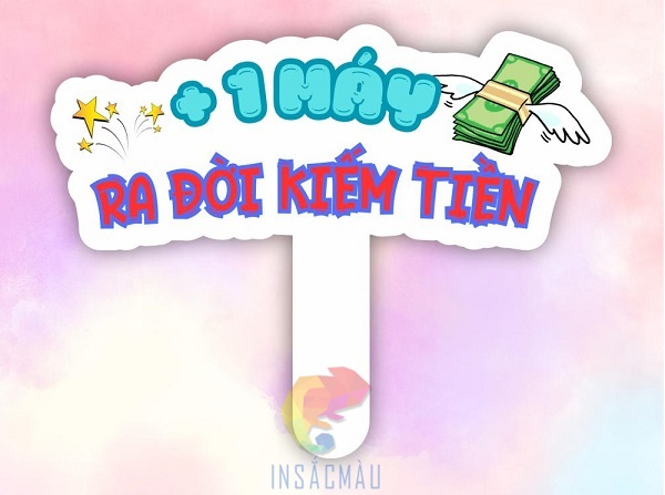 Mẫu hashtag hài hước "• + 1 máy ra đời kiếm tiền"