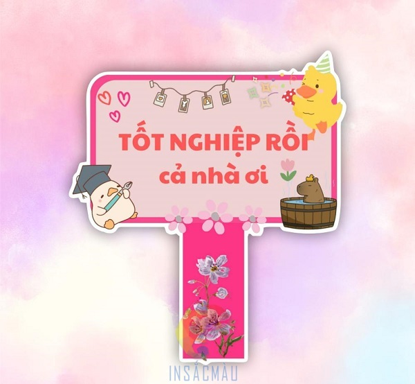 Mẫu hashtag cầm tay lễ tốt nghiệp