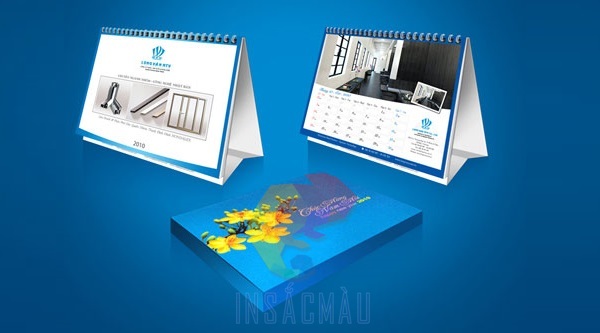 Mẫu hộp giấy đựng lịch thiết kế theo yêu cầu