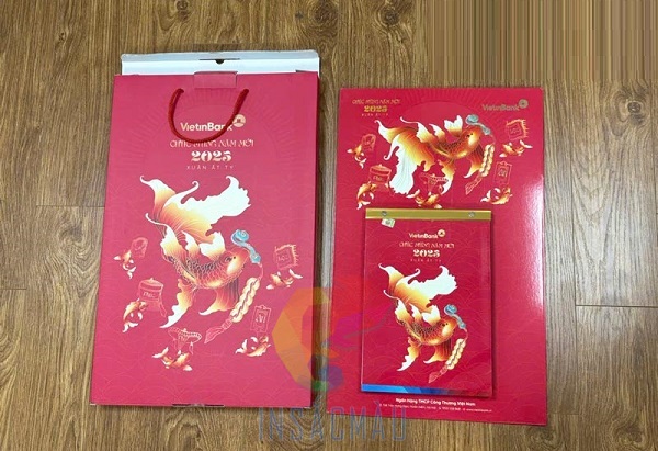 Mẫu hộp giấy đựng lịch bloc đại