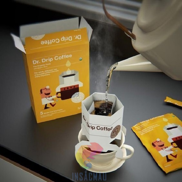 Mẫu bao bì hộp đựng cà phê đẹp, chất lượng