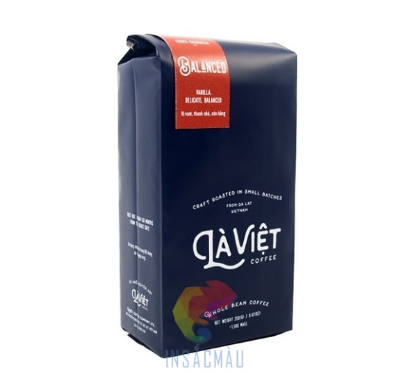 Mẫu bao bì đựng cà phê đẹp bằng giấy kraft