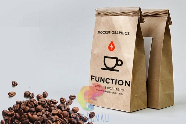 Mẫu bao bì túi đựng cà phê hạt