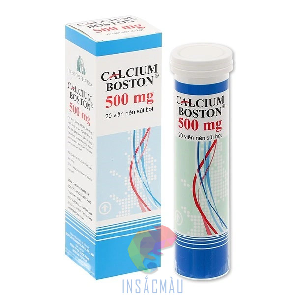 Mẫu hộp đựng viên sủi Calcium