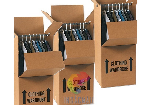 Mẫu thùng carton đẹp, độc đáo đựng quần áo