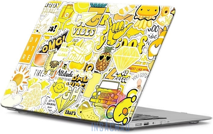 Các mẫu sticker dán laptop tông vàng nổi bật