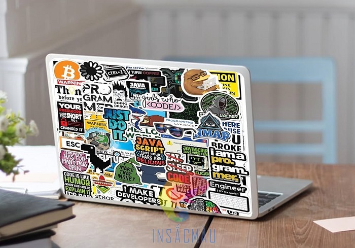 Sticker dán laptop đa dạng kiểu dáng, màu sắc