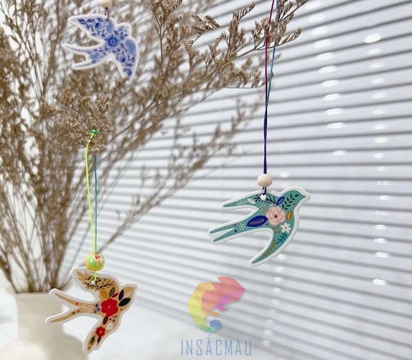 Các mẫu tag in hình chim én - biểu tượng đặc trưng của ngày Tết