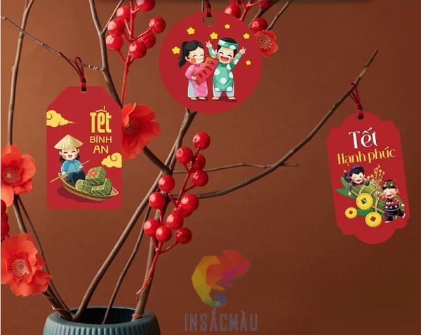 Các mẫu tag treo dịp Tết nhiều mẫu mã