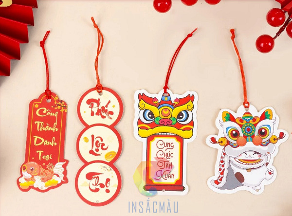 Các mẫu tag treo Tết thiết kế theo yêu cầu