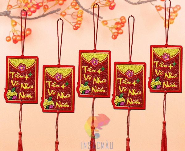 Mẫu tag chúc Tết hình chữ nhật