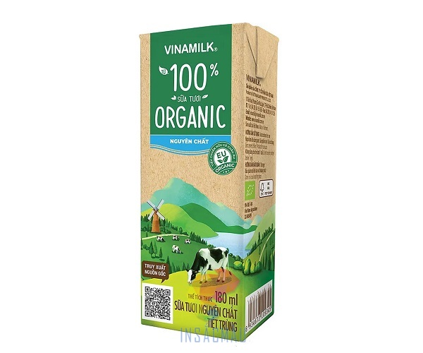 Mẫu bao bì hộp giấy đựng sữa organic