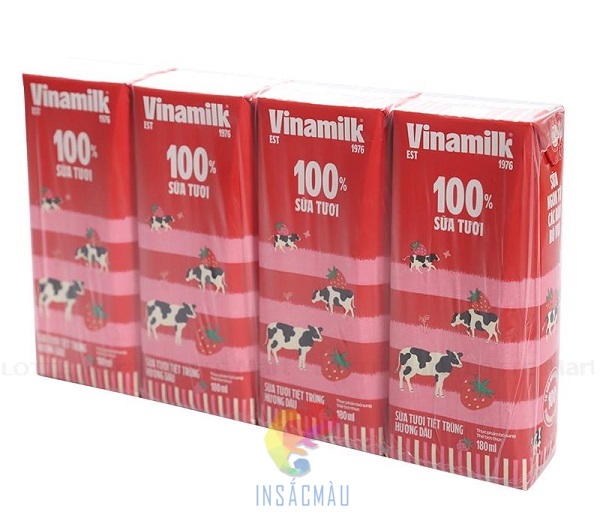 Mẫu thiết kế bao bì hộp sữa Vinamilk