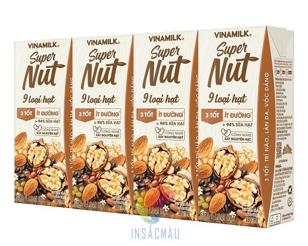 Mẫu thiết kế bao bì hộp sữa hạt óc chó