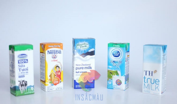 Mẫu thiết kế bao bì hộp sữa tươi của nhiều thương hiệu