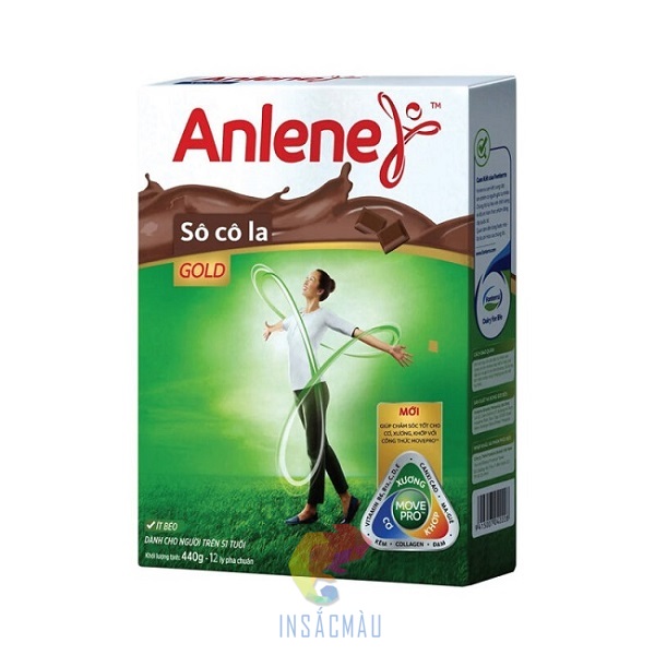 Mẫu thiết kế bao bì hộp sữa Anlene