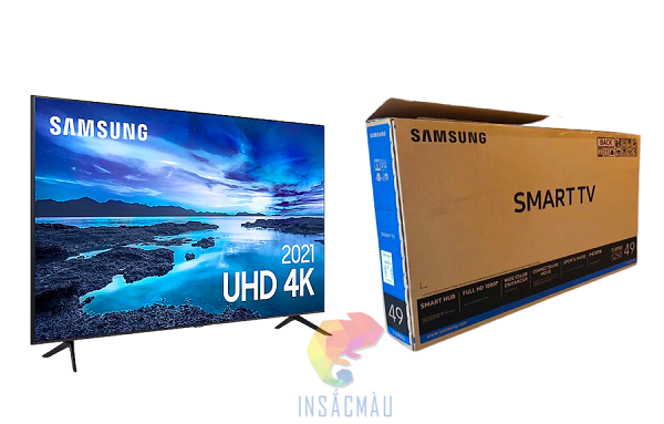Mẫu thùng carton đựng tivi UHD 4K - Samsung