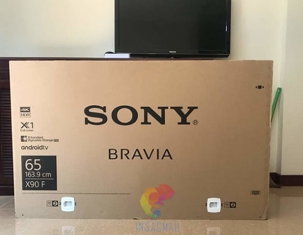 Mẫu thùng giấy carton đựng tivi SONY