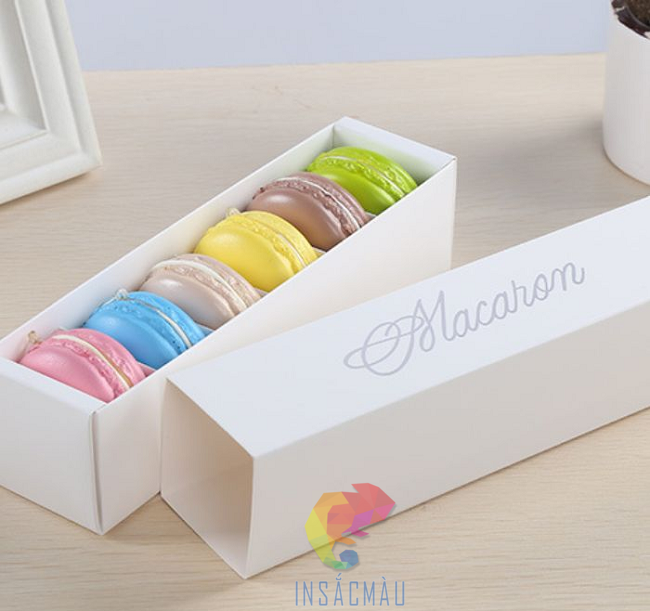 Cần lưu ý gì khi in hộp giấy đựng bánh macaron?