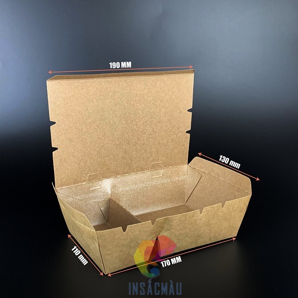 Kích thước và dung tích hộp giấy 2 ngăn phổ biến