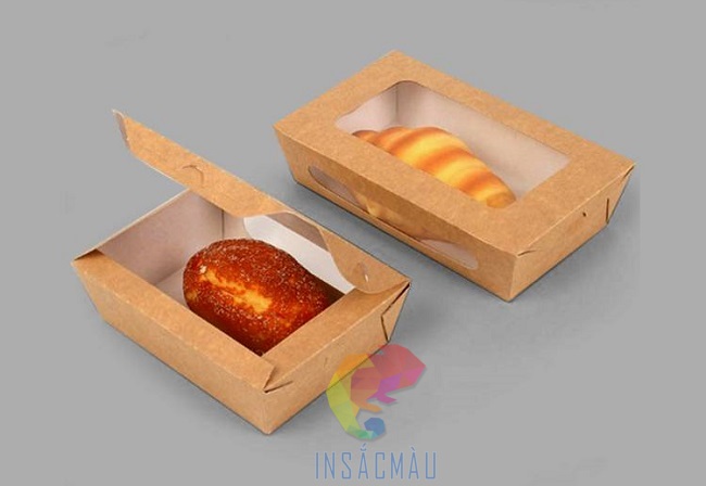 Mẫu hộp đựng bánh mì nắp gập