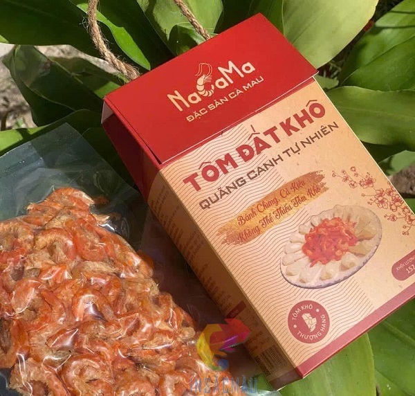 Mẫu hộp đựng tôm đất sấy khô