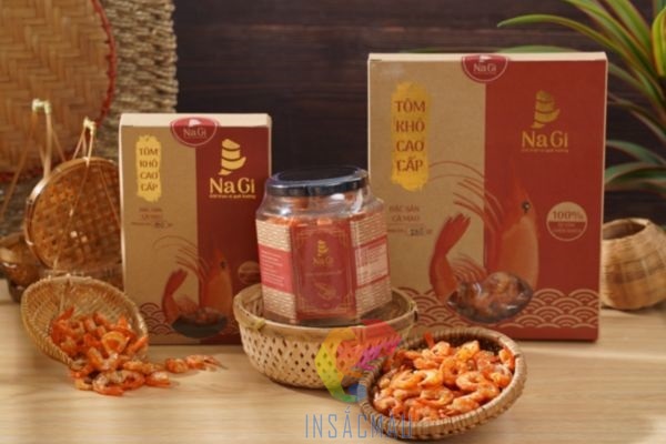 Mẫu hộp đựng tôm khô cao cấp NaGi