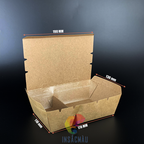 Mẫu hộp giấy 2 ngăn thiết kế theo yêu cầu