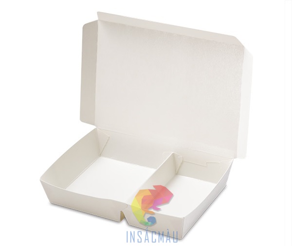 Mẫu hộp 2 ngăn bằng giấy Ivory