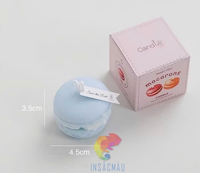 Mẫu hộp giấy đựng 1 bánh macaron