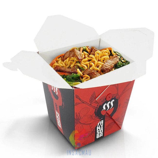 Mẫu hộp đựng mì bằng giấy couche