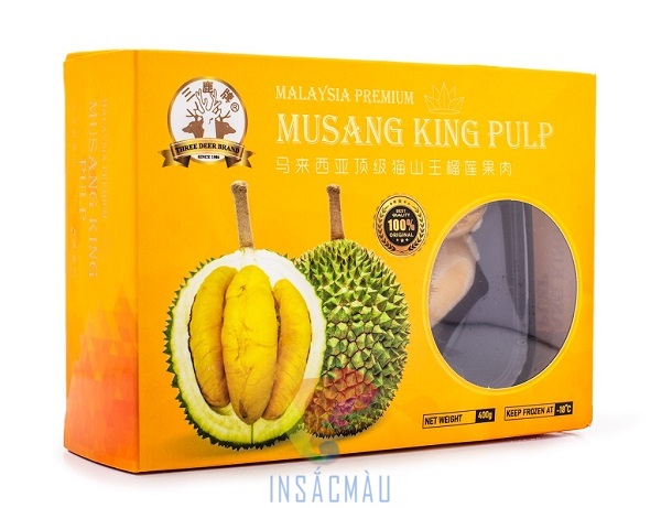 Mẫu hộp đựng sầu riêng tách múi sẵn cao cấp