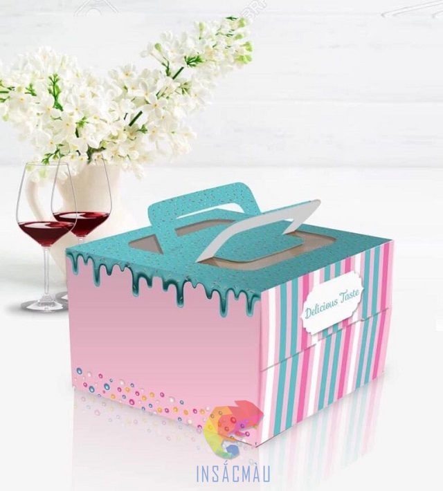 Mẫu hộp giấy đựng bánh sinh nhật thiết kế theo yêu cầu