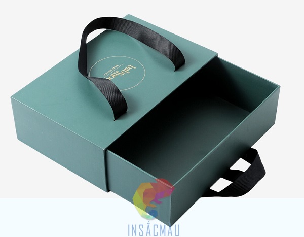 Mẫu hộp giấy cứng thiết kế dạng nắp kéo