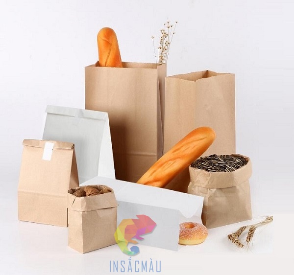 Mẫu túi giấy đựng thực phẩm nhiều kích thước