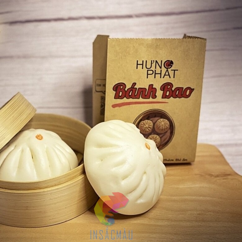 Mẫu bao bì túi giấy đựng bánh bao