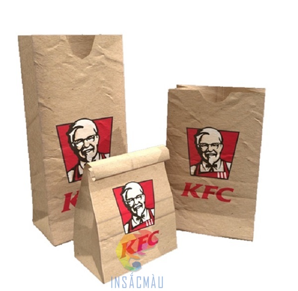 Mẫu túi giấy đựng gà rán