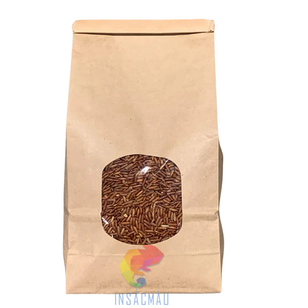 Mẫu túi giấy đựng gạo lứt