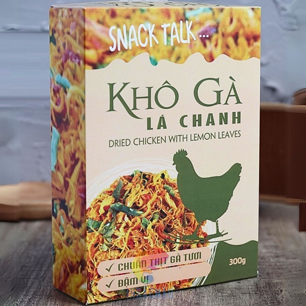 Mẫu hộp đựng khô gà bằng giấy ivory