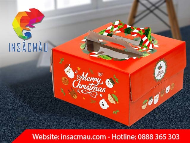 Mẫu hộp đựng bánh kem bằng carton bồi cứng cáp